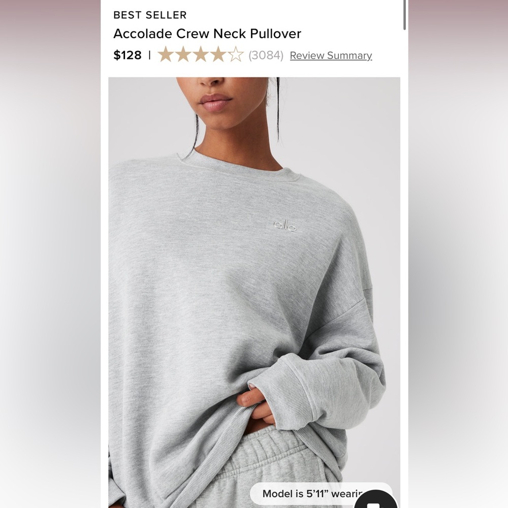 Alo Accolade Crew Neck Pullover